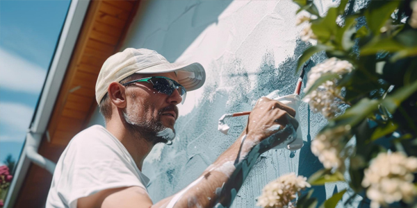 Réparation de toiture en cours